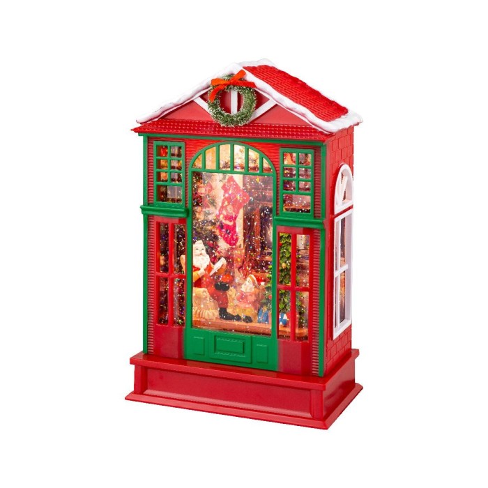 CASETTA BABBO NATALE CON LED R